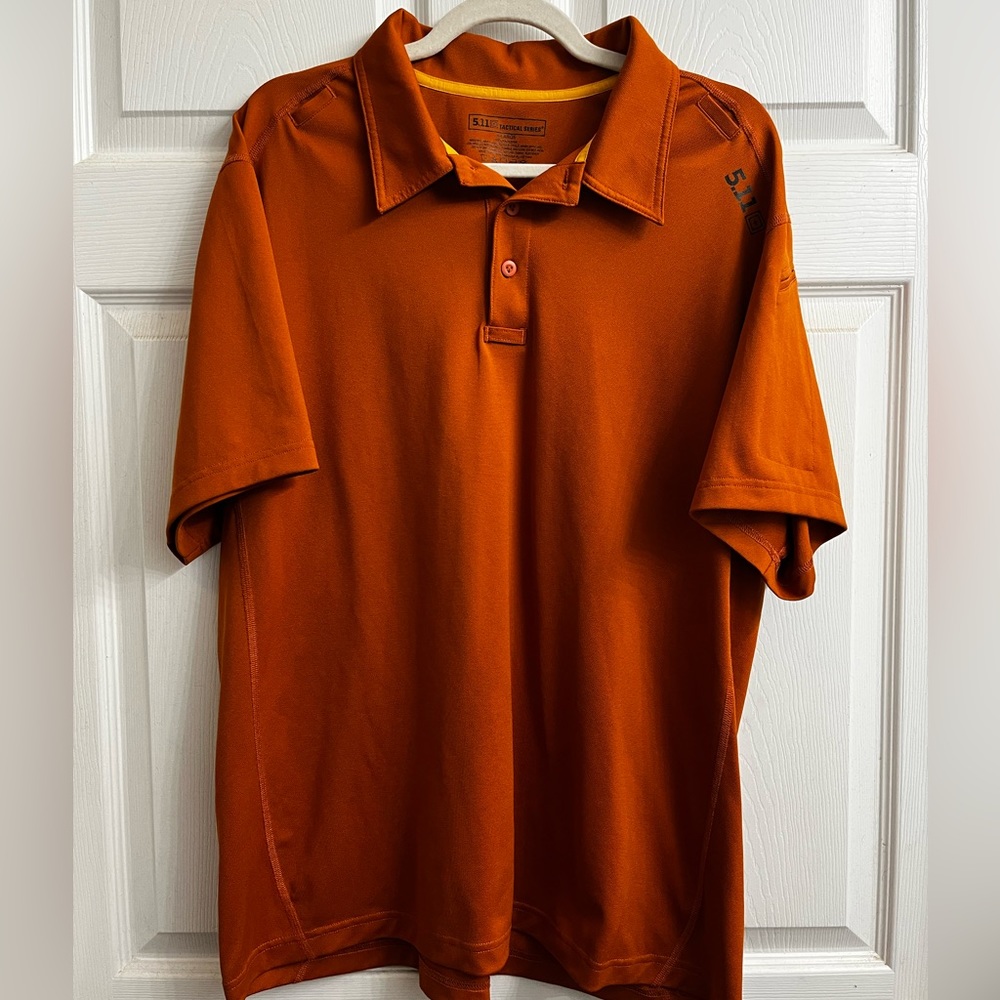 5.11 Tactical Men’s Polo Shirt Burnt Orange size XL
